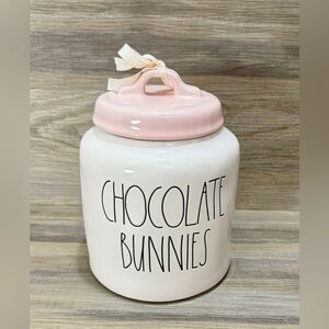 NEW Rae Dunn Chocolate Bunnies Canister 🐰